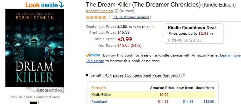 The Dream Killer 99c Countdown