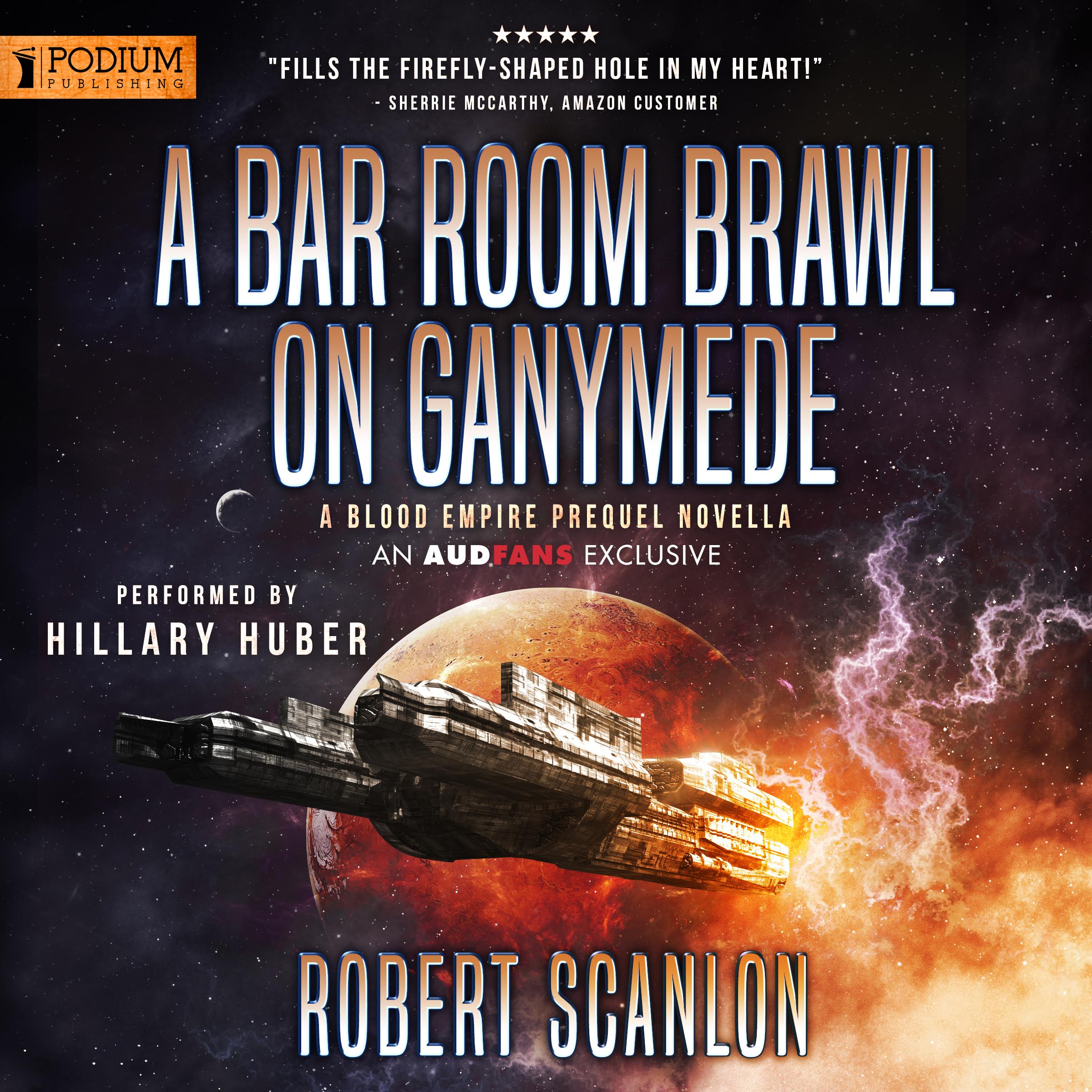 A Bar Room Brawl on Ganymede audiobook cover